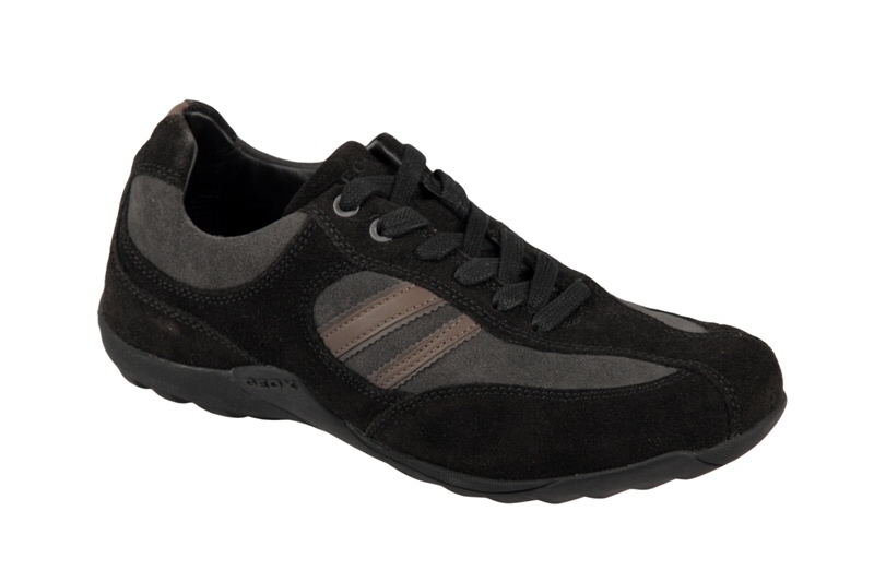 Geox Compass U Schuhe schwarz grau Herren Sneaker