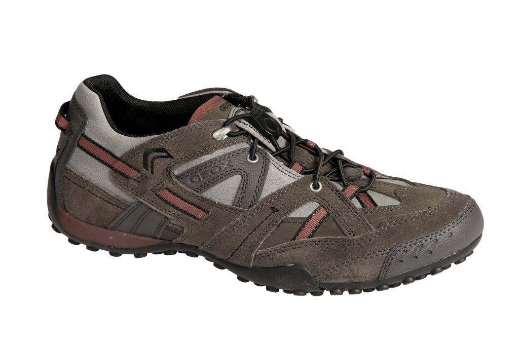 Geox Respira Wide Snake S Schuhe grau braun Sneakers