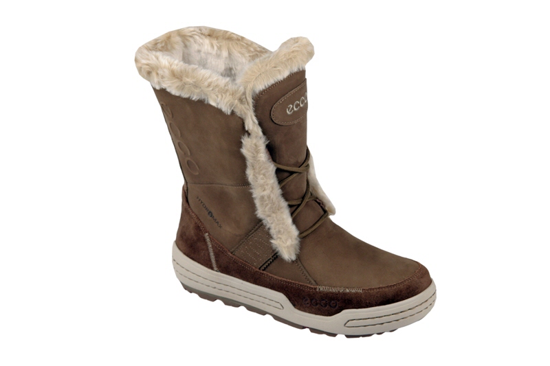 Ecco Siberia Damen Stiefel sepia braun Warmfutter