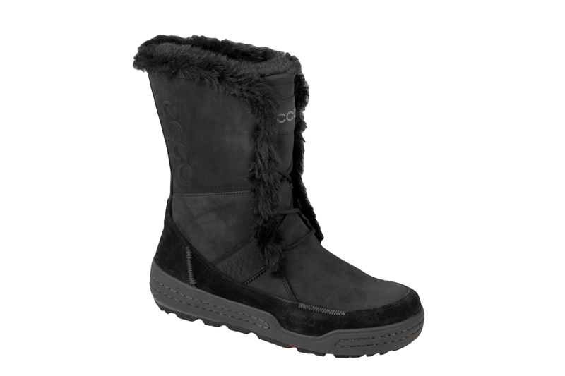 Ecco Siberia Damen Winterstiefel schwarz Fellfutter