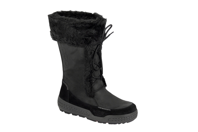 Ecco Siberia Damen Stiefel schwarz Fellfutter
