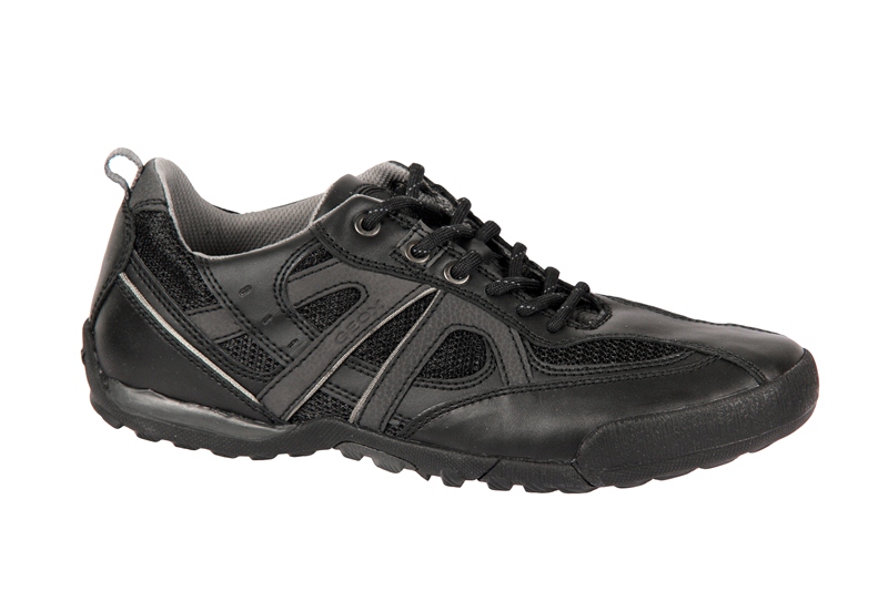 Geox Traccia G Schuhe schwarz Glattleder U2209G