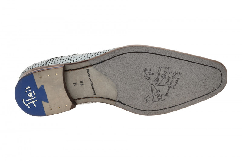 Floris van Bommel De Stijler Schuhe grau Mauer-Muster H-Weite 30275