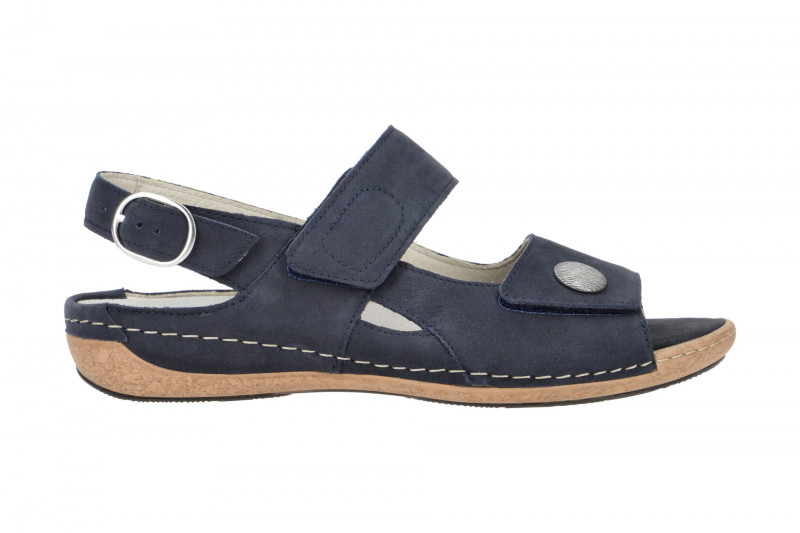 Waldläufer Heliett Sandale blau Nubuck 342002