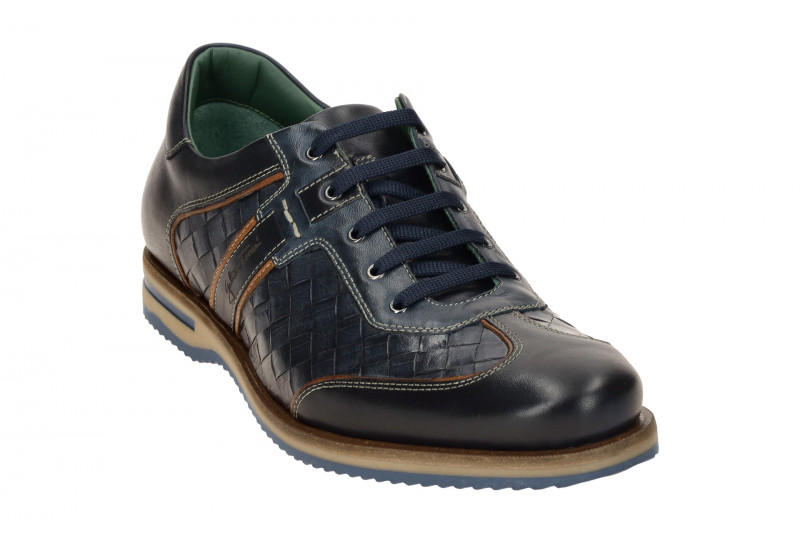 Galizio Torresi Schuhe blau braun Flecht 312918