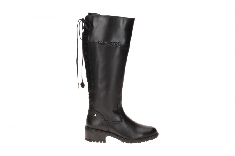 Pikolinos Medina Stiefel schwarz Schaft-Schnürung