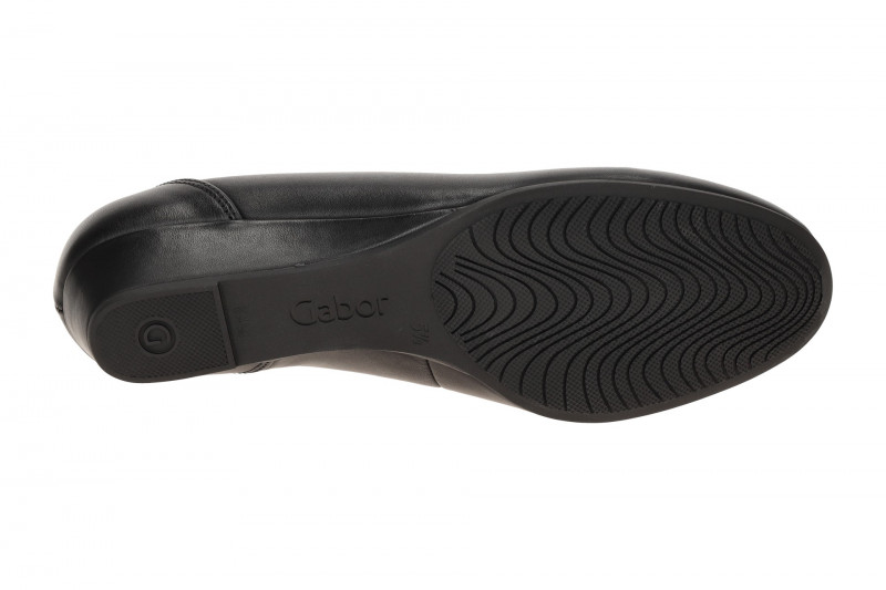 Gabor comfort Keil Pumps schwarz Glattleder 02.690.57