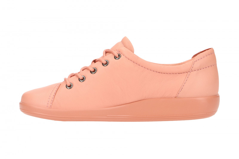 Ecco Soft 2 Schuhe rosa Damen Schnürer
