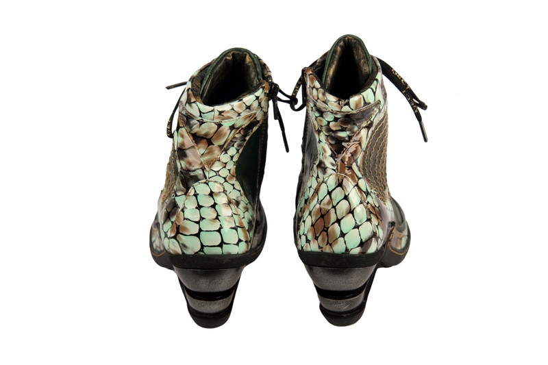 Eject Multy Stiefelette grün schwarz E-12660-V1