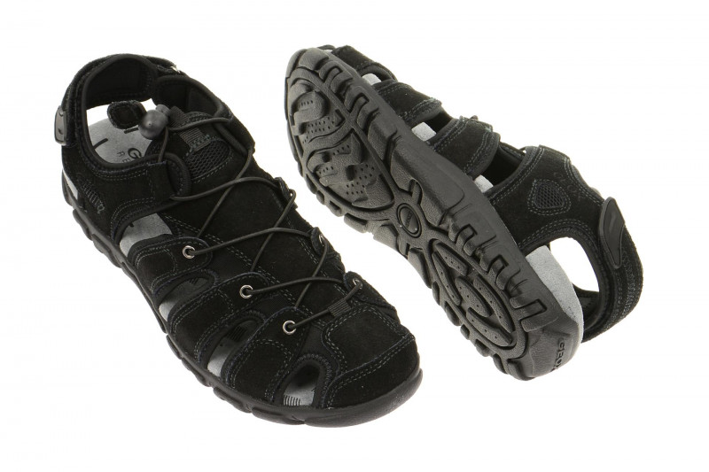 Geox S.Strada Outdoor Sandale schwarz U5224B