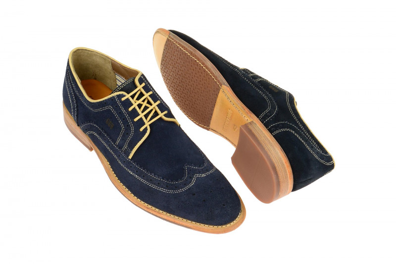Gordon & Bros Schuhe Ron blau Rauhleder S160751