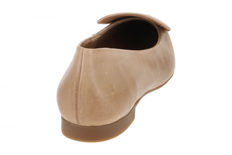 Paul Green Ballerinas braun Leder-Kappe 3792