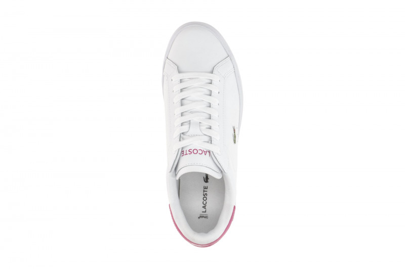 Lacoste Powercourt Schuhe Sneakers weiß pink Damen 0086