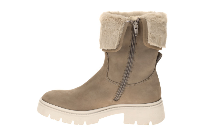 Gabor Stiefel grau fango Fellkragen gekrempelt 8021.04.005