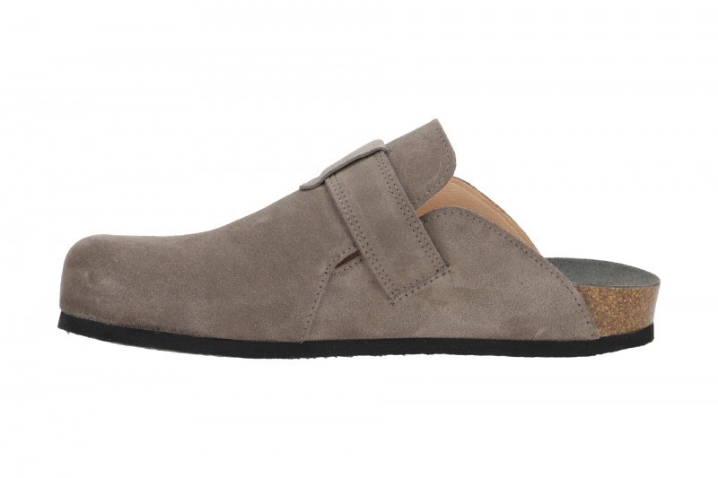Think Wolfi Pantolette grau Velour Herren Clogs