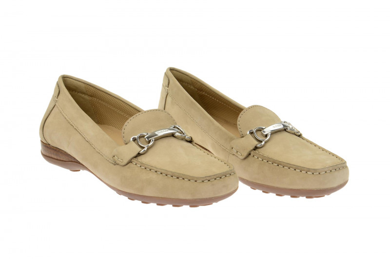 Geox Euro Slipper Mokassin beige D4245A