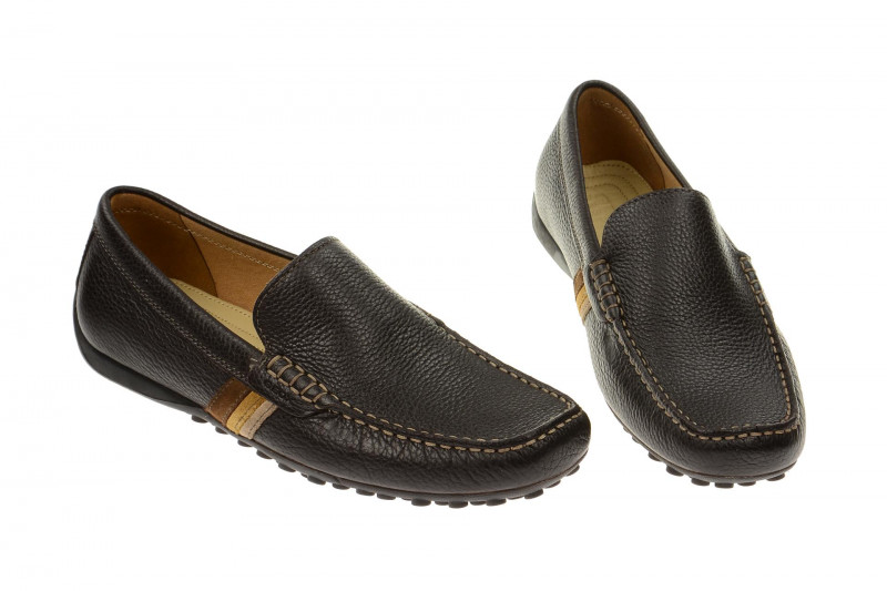 Geox Snake Mokassin Schuhe braun Gr 44 - U1107U