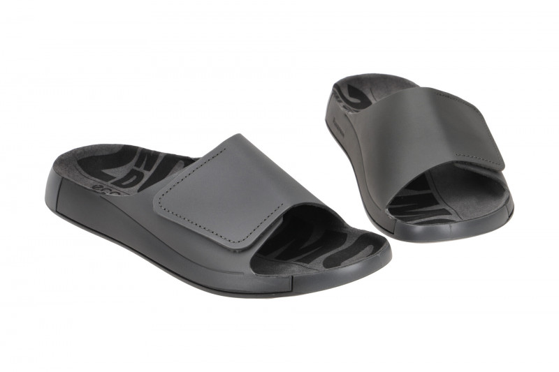 Ecco Cozmo Herren Pantolette grau Klett 500914