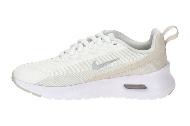 NIKE AIR MAX Nuaxis Schuhe weiß silber metallic Schimmer Damen