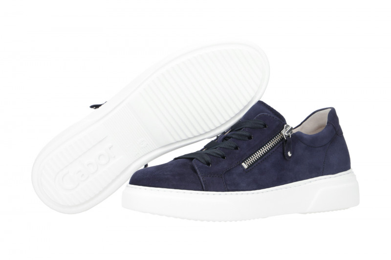 Gabor Schuhe blau Damen Sneakers 314