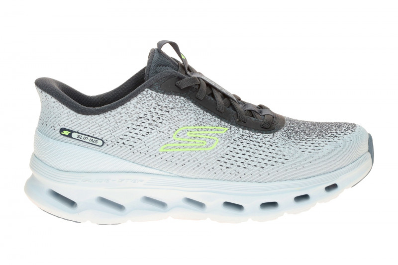 Skechers Go Walk Gliede Step Slipper blau grau SLIP-IN 125124