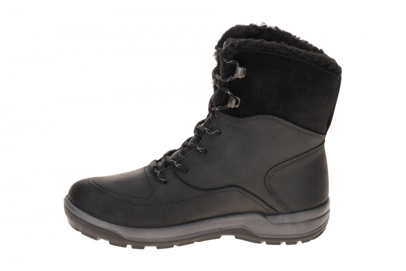 Ecco Trace Stiefel Winter Schnür Boots schwarz Warmfutter 832233