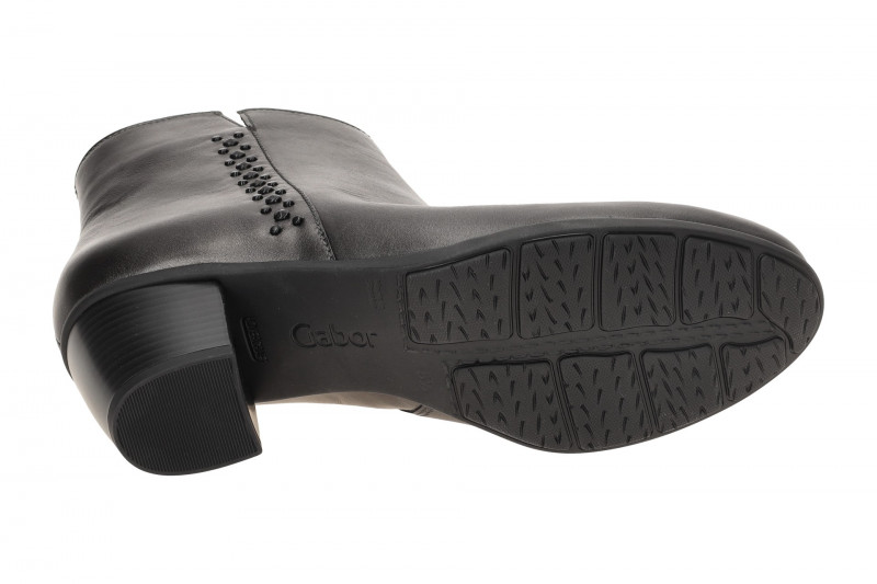 Gabor Stiefelette grau antiksilber Seidenmatt 55.524.69