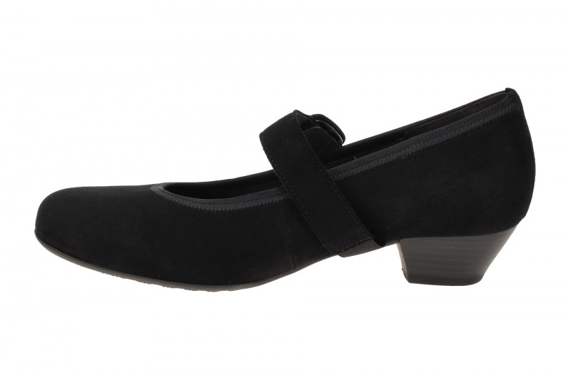 Gabor Malta Pumps schwarz matt H-Weite Velour