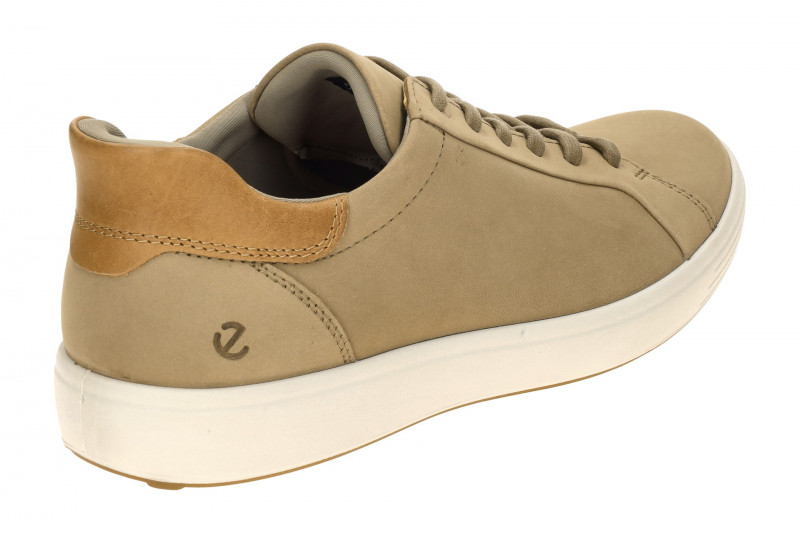Ecco Soft 7 Schuhe taupe braun Herren SLIP-ON Sneakers 470824