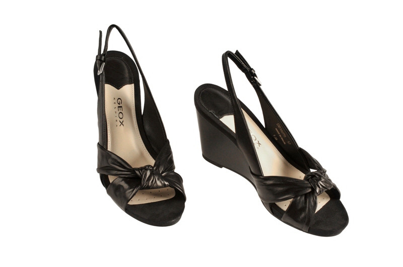Geox D01N7B Nicole Schuhe schwarz Sandalette