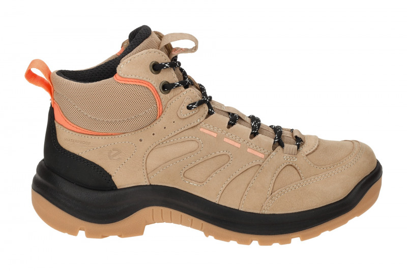 Ecco Offroad Schuhe Wander Stiefel beige wasserdicht 822413