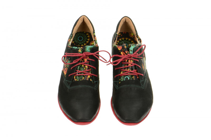 Think Aloa Schuhe schwarz rot Sneakers 5-85094-03