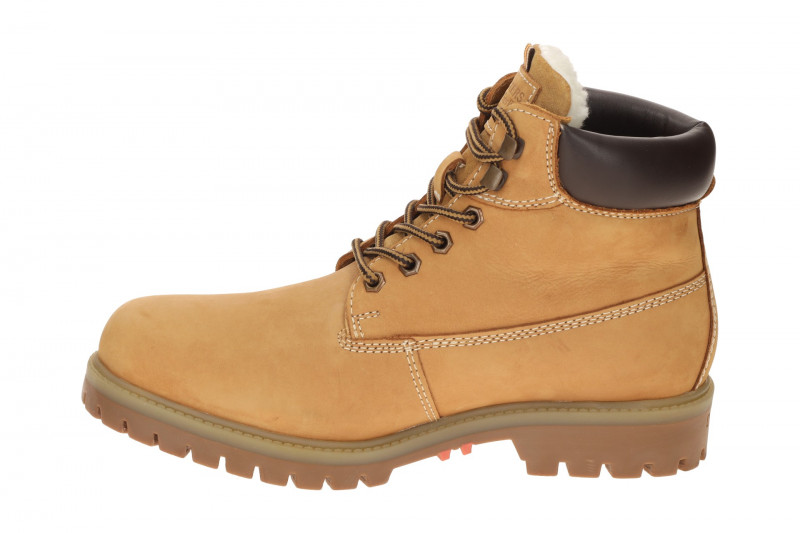 Dockers Winter Schuhe Stiefelette gelb Herren Warmfutter Boots 53AX103