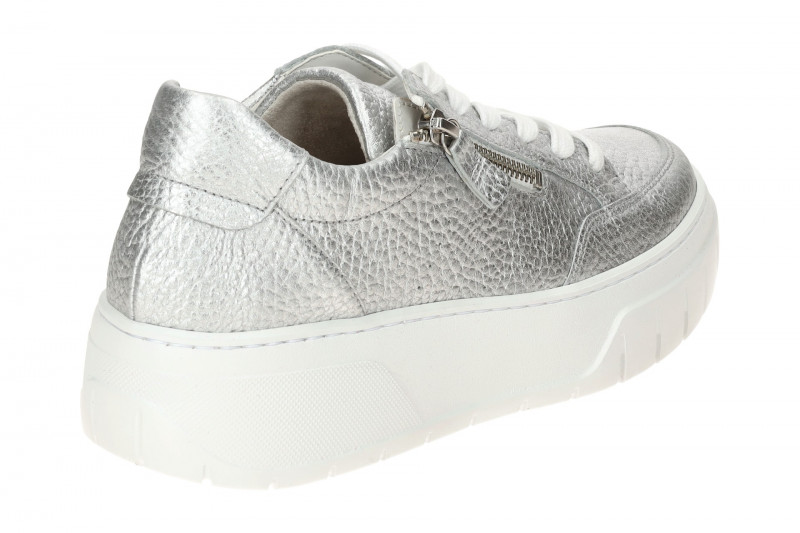 Gabor Schuhe Plateau Sneakers silber metallic 63.220.61