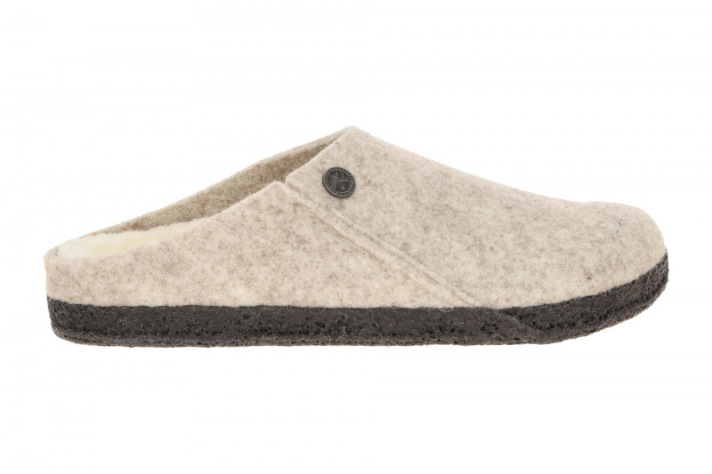 Birkenstock Zermatt Shearling Hausschuhe Clogs grau NORMAL-WEIT