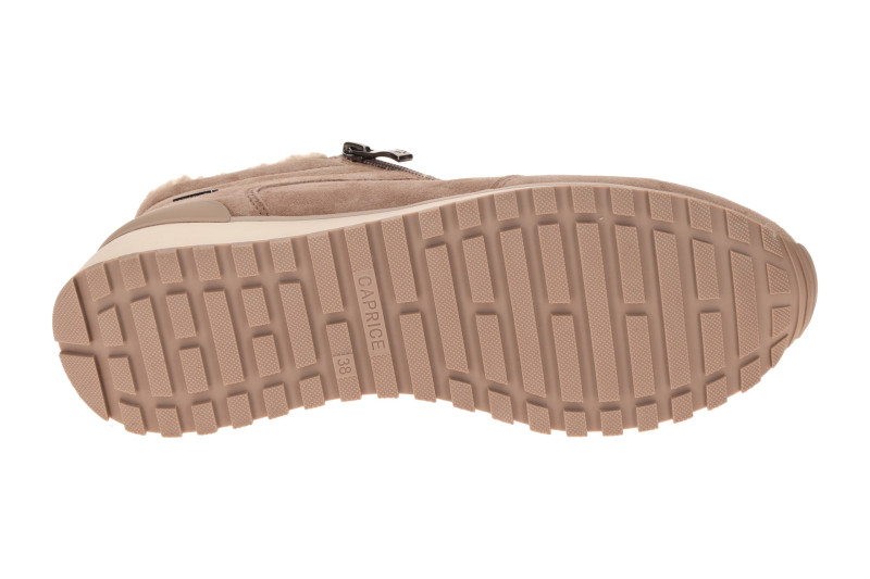 Caprice Schuhe Mid Sneaker taupe braun Warmfutter TEX 26201