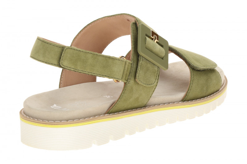 ara Kent Sandale grün Velour Klett 12-28134