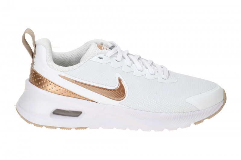 NIKE AIR MAX Nuaxis Schuhe weiß braun metallic Damen