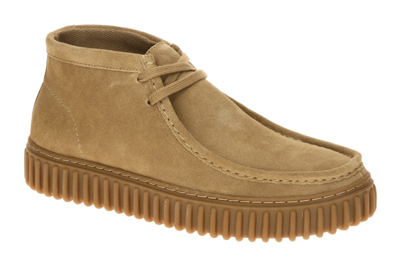 Clarks Torhill Hi Schuhe beige sand Velour 26173663