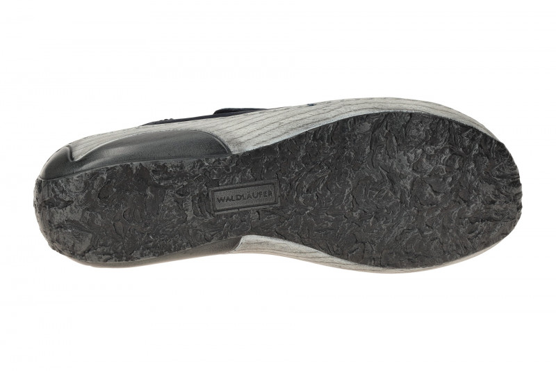 Waldläufer Garda Pantolette blau marine 210504