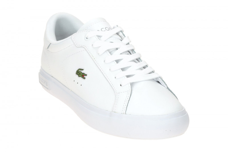 Lacoste Powercourt Schuhe Sneakers weiß Damen Original 0086