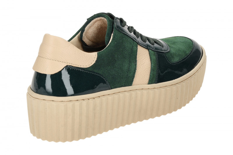 Gabor Schuhe grün Plateau Schnür Sneakers 53.203.19