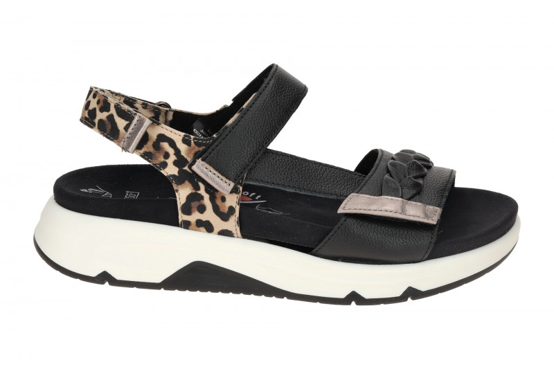 Gabor RollingSoft Sandale schwarz Luchs 66.883.67