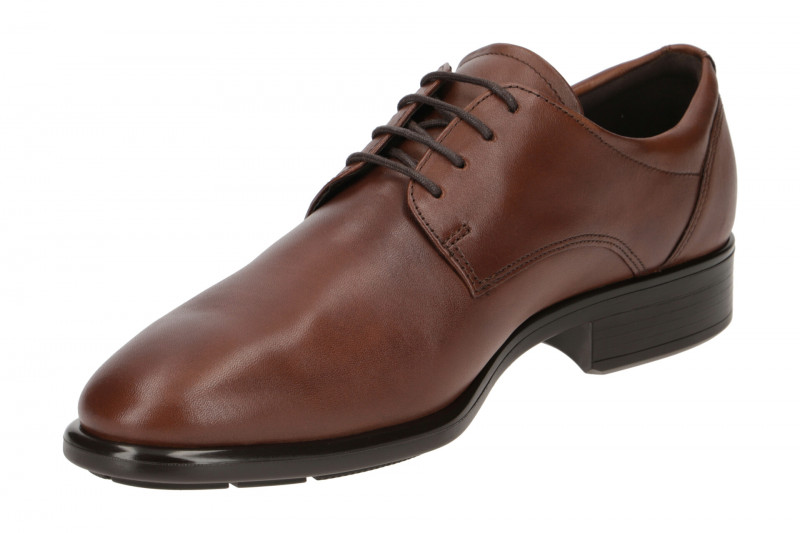 ecco Citytray Business Schuhe braun cognac