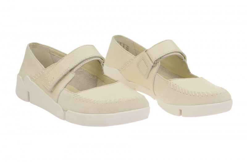Clarks TriAmanda Schuhe weiß offwhite Mary-Jane