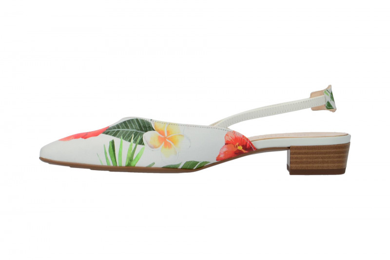 Peter Kaiser Sling Pumps Carsta weiß tropica 22177/980