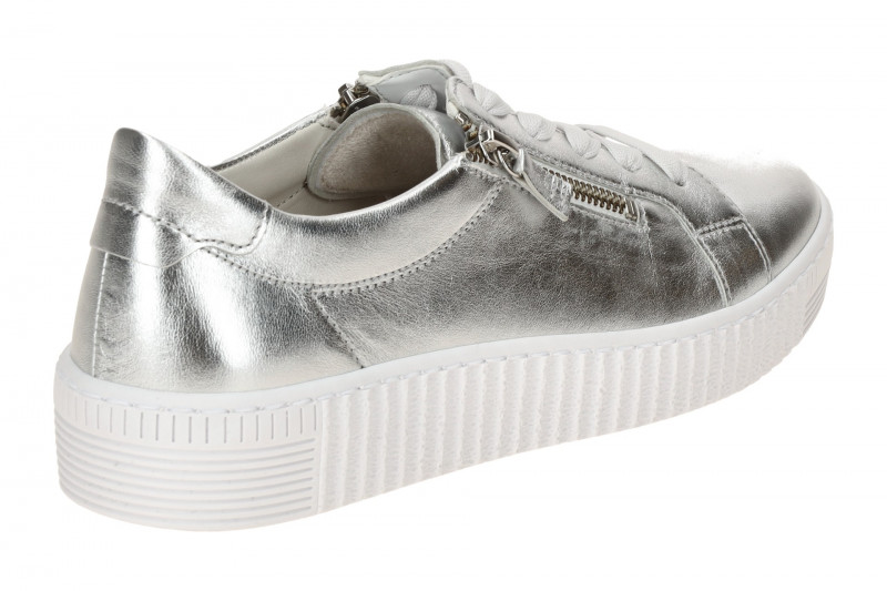 Gabor Schuhe silber metallic Sneakers 83.334.61