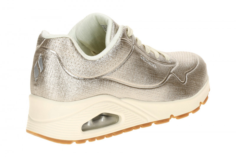 Skechers Uno Sneakers beige Glitzer metallic 177859