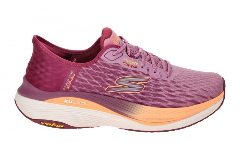 Skechers MAX CUSHIONING Schuhe rot pink Slip-Ins 128905