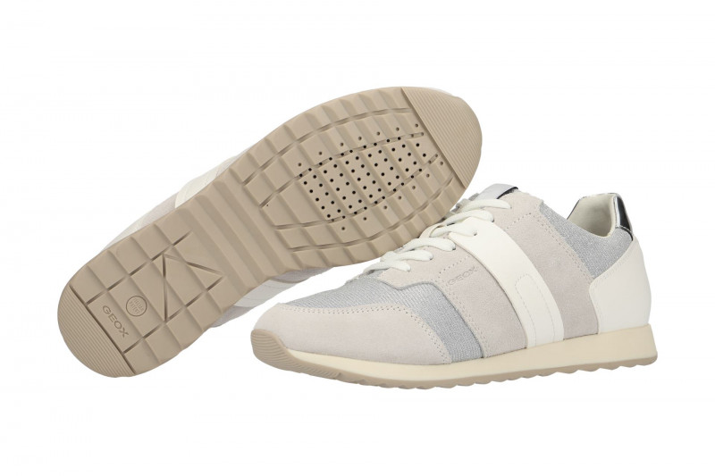 Geox Deynna Schuhe weiß glitter D746FD